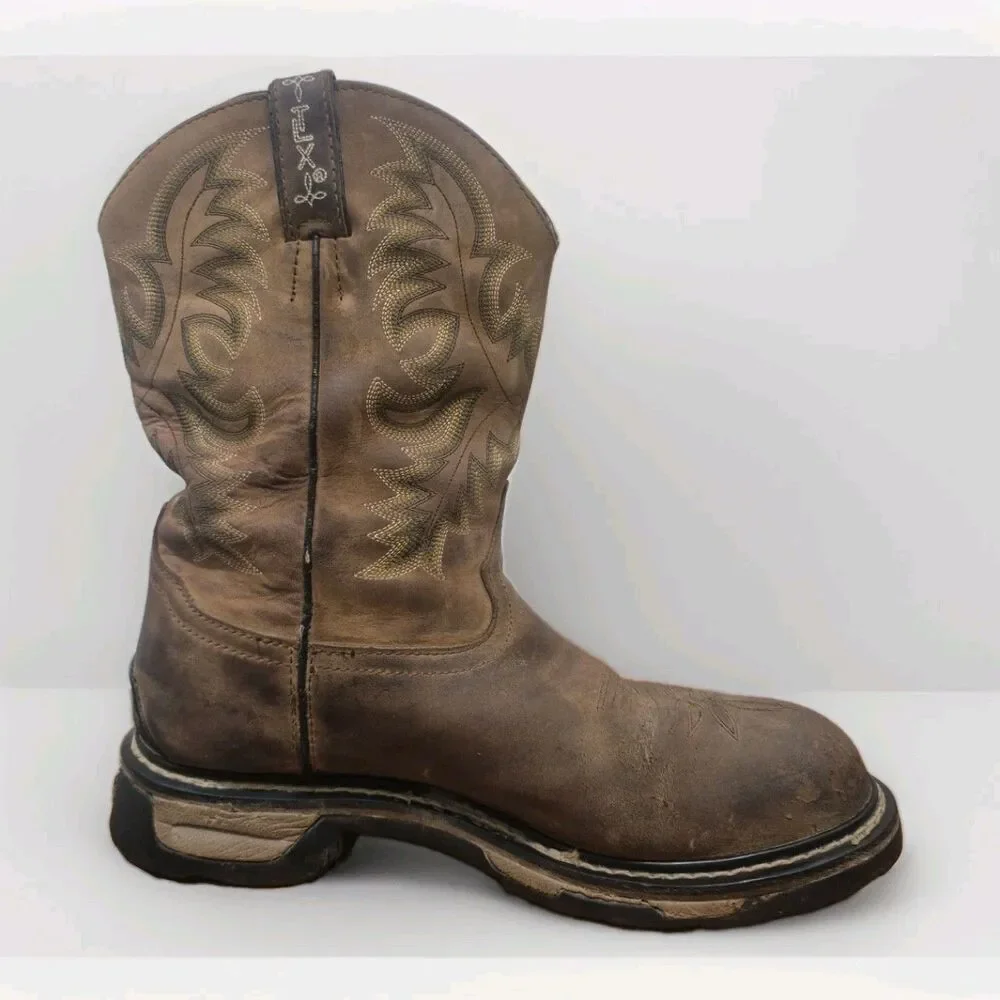 Tony Lama Work Boots EH Steel Toe 11EE Leather Waterproof TW1019